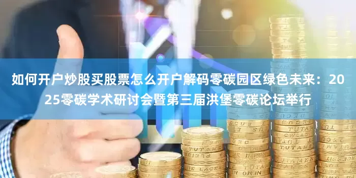如何开户炒股买股票怎么开户解码零碳园区绿色未来：2025零碳学术研讨会暨第三届洪堡零碳论坛举行